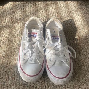 Gently used converse sneakers all star white Chuck Taylor’s  - size 10
